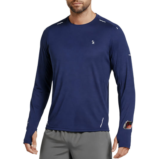 M's NOCTIS FLOW LONG SLEEVES-blue