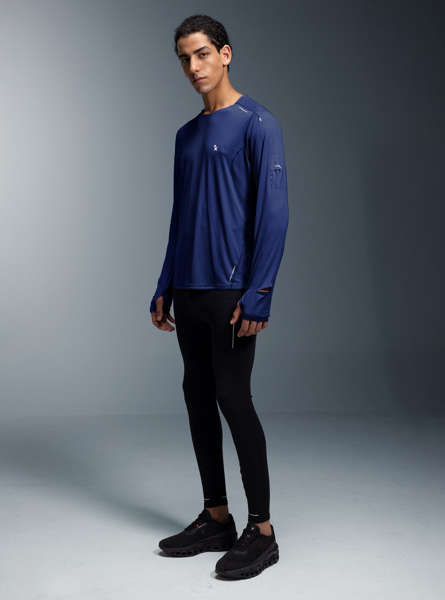M's NOCTIS FLOW LONG SLEEVES-blue