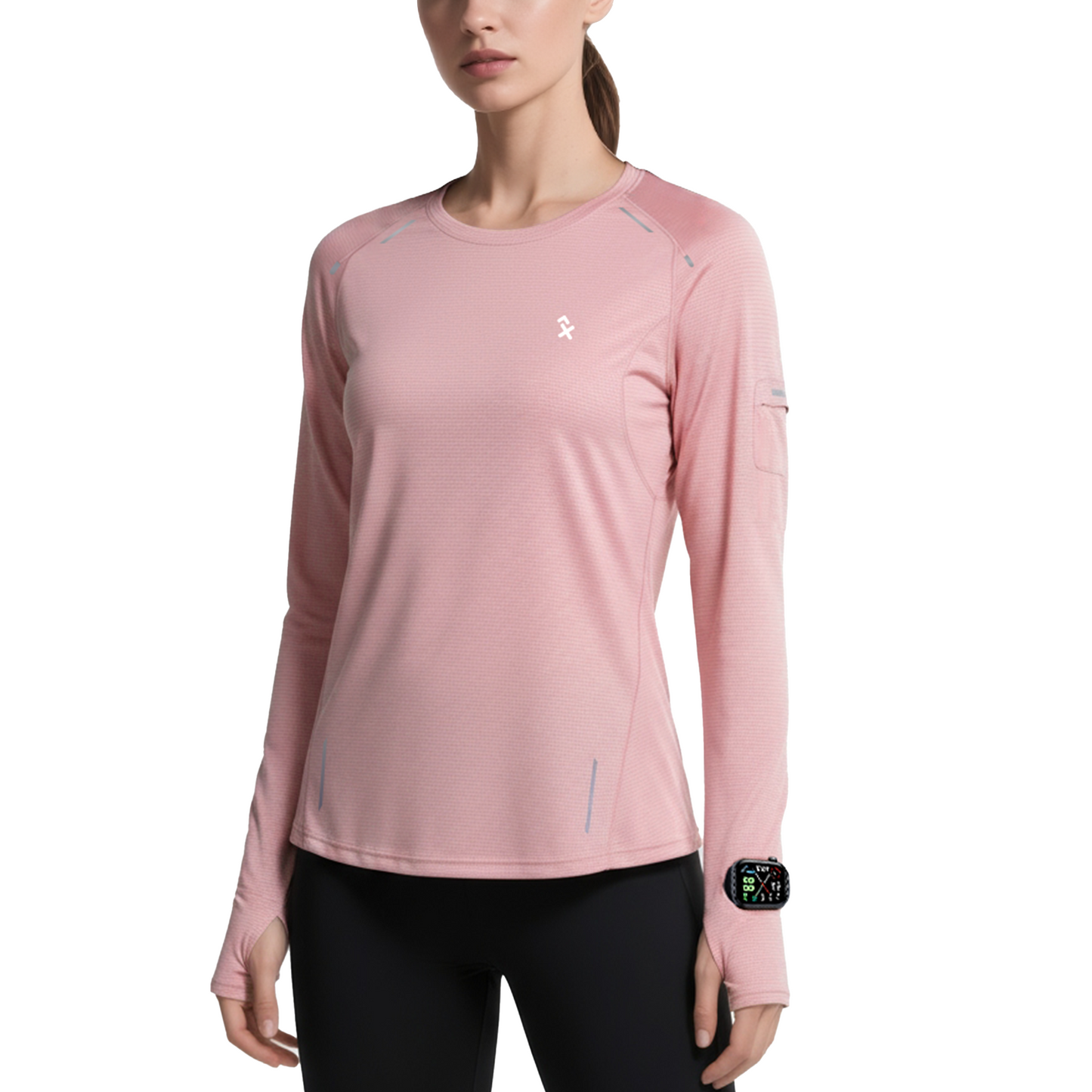 W's NOCTIS FLOW LONG SLEEVES-pink