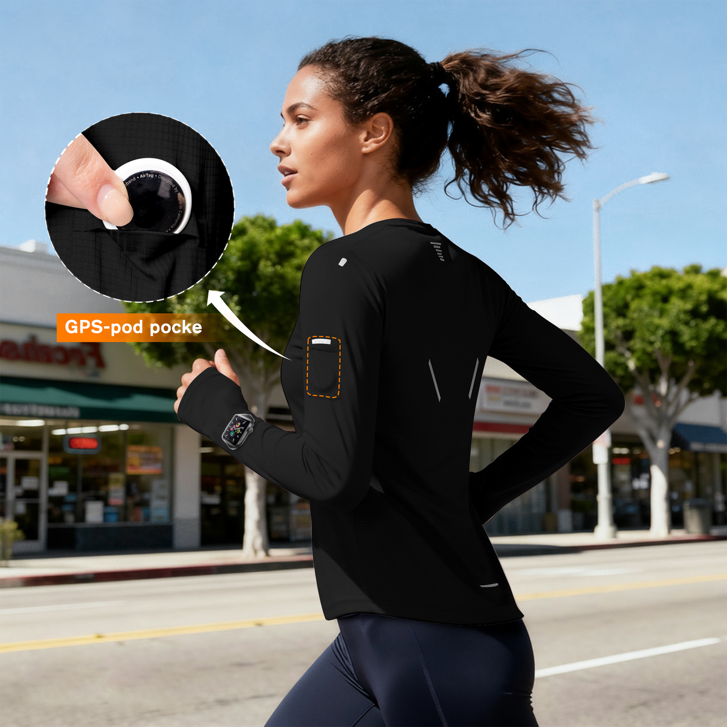 W's NOCTIS FLOW LONG SLEEVES-black