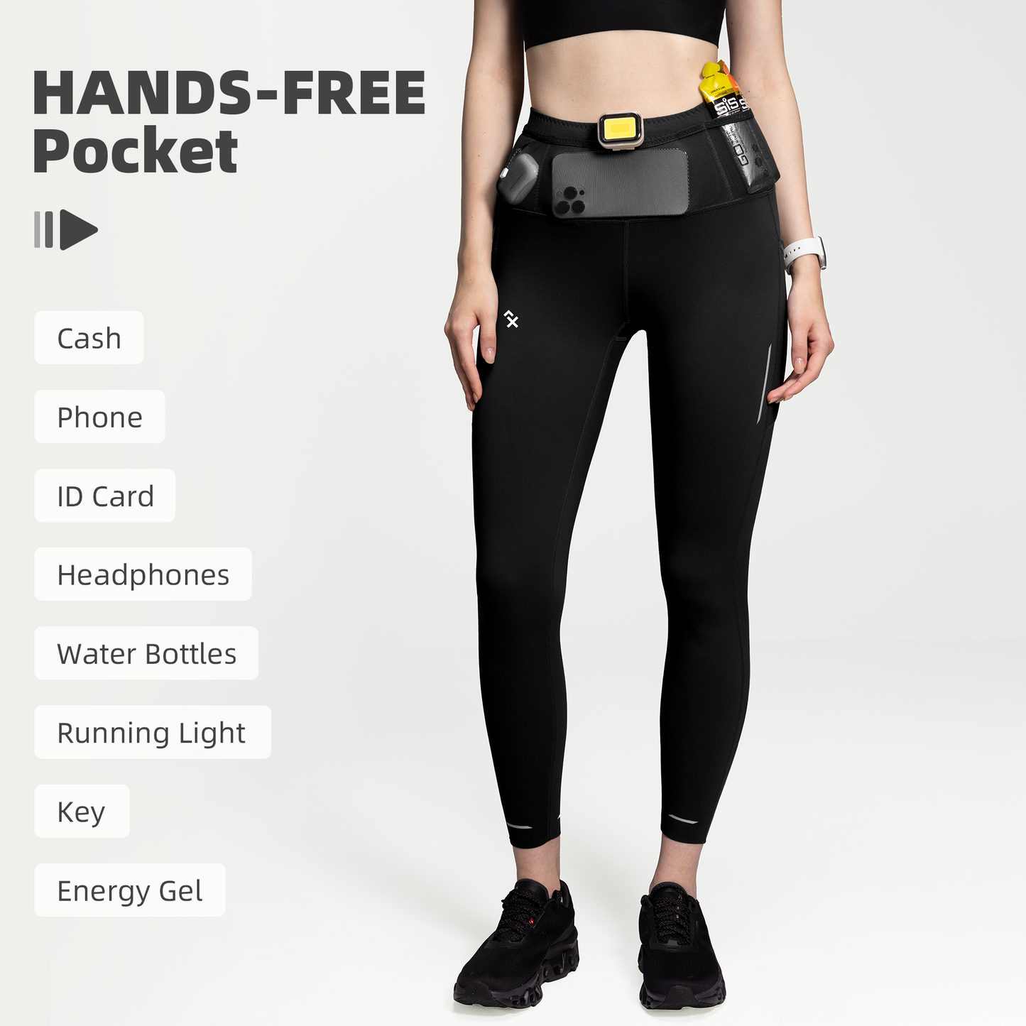 W's NOCTIS BELT LONG TIGHT-black