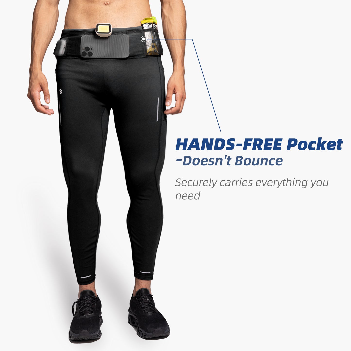 M's NOCTIS BELT LONG TIGHT-black