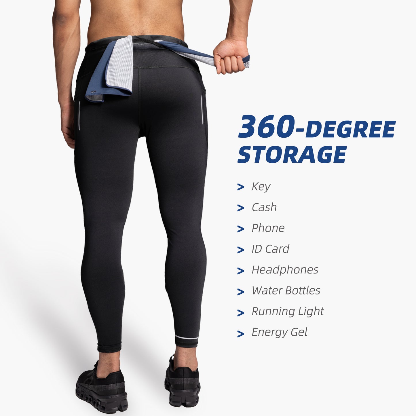 M's NOCTIS BELT LONG TIGHT-black