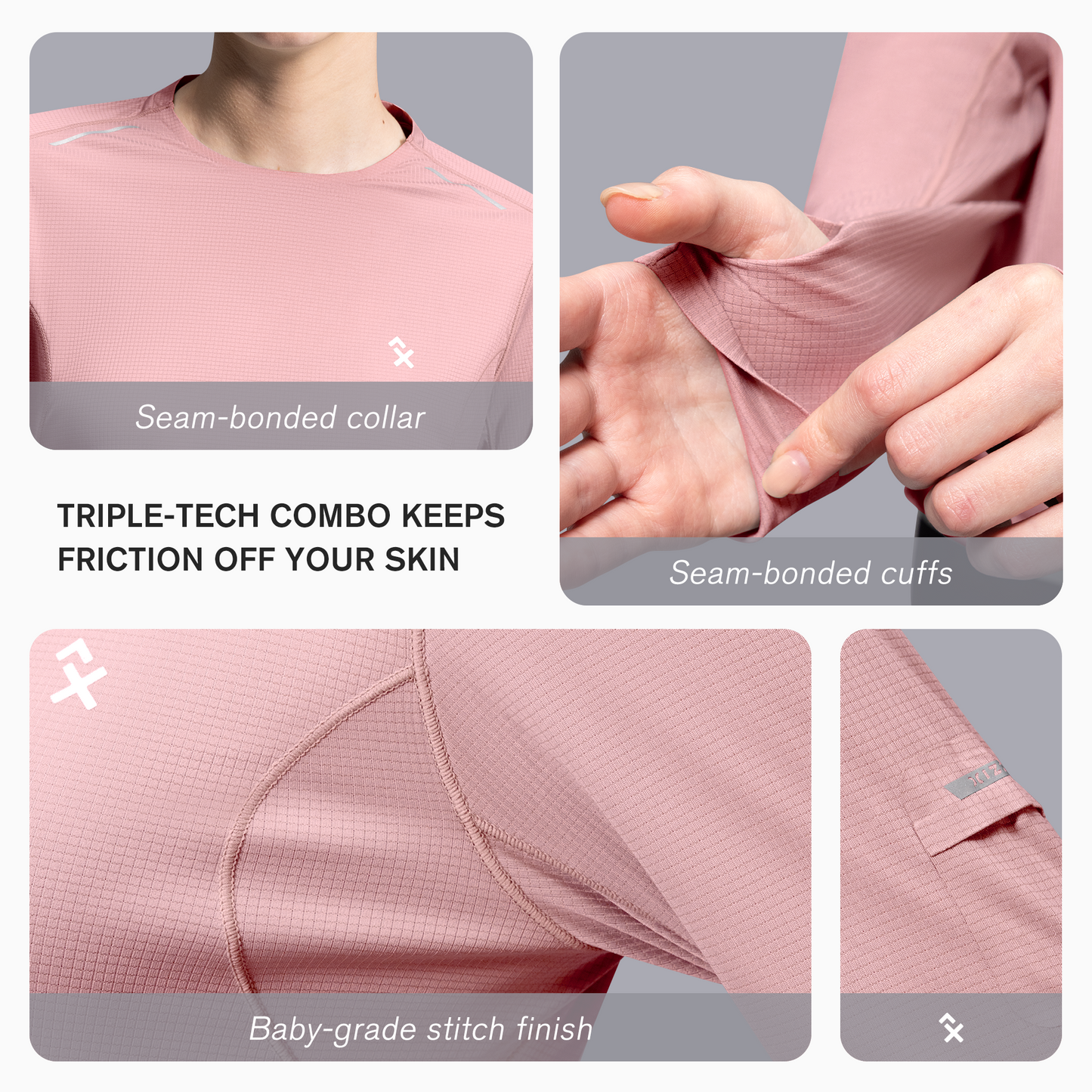 W's NOCTIS FLOW LONG SLEEVES-pink