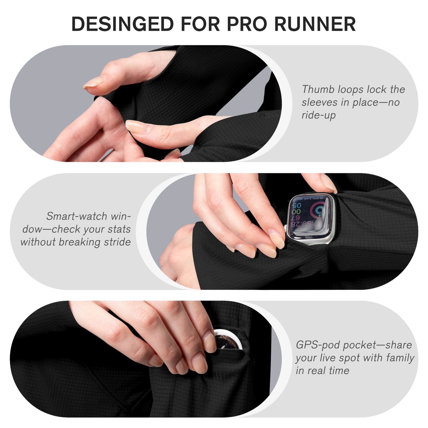 W's NOCTIS FLOW LONG SLEEVES-black