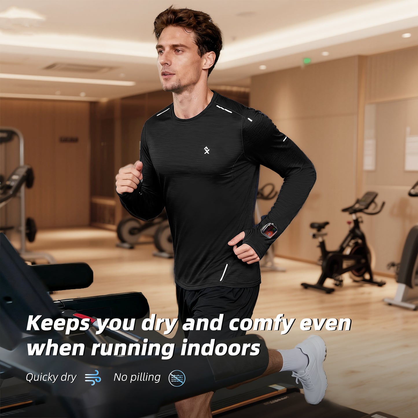 M's NOCTIS FLOW LONG SLEEVES-black