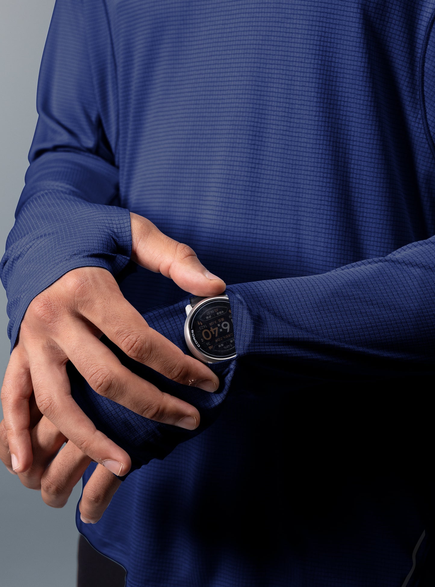 M's NOCTIS FLOW LONG SLEEVES-blue