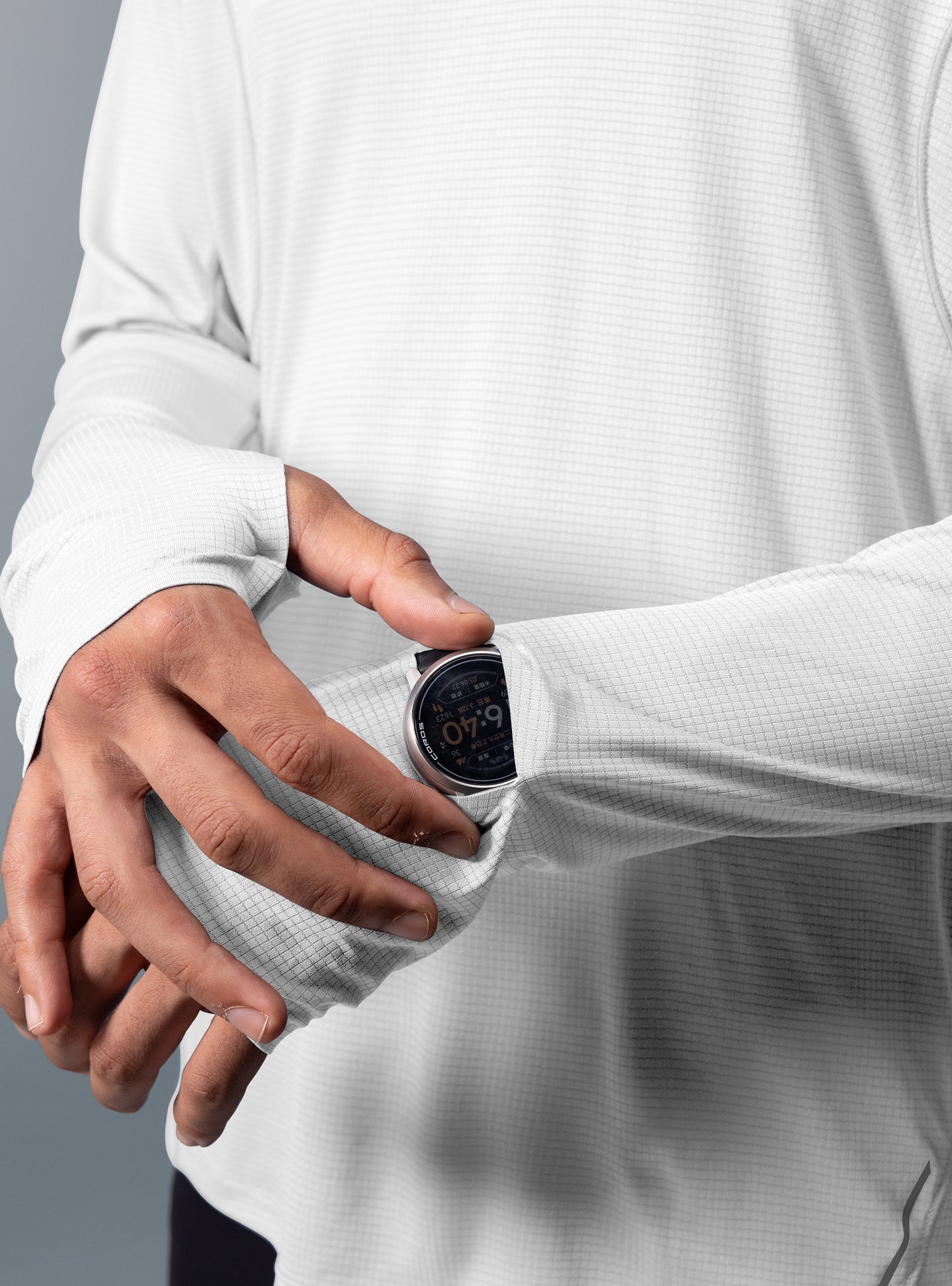 M's NOCTIS FLOW LONG SLEEVES-white