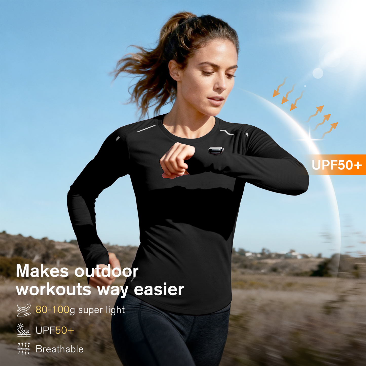 W's NOCTIS FLOW LONG SLEEVES-black