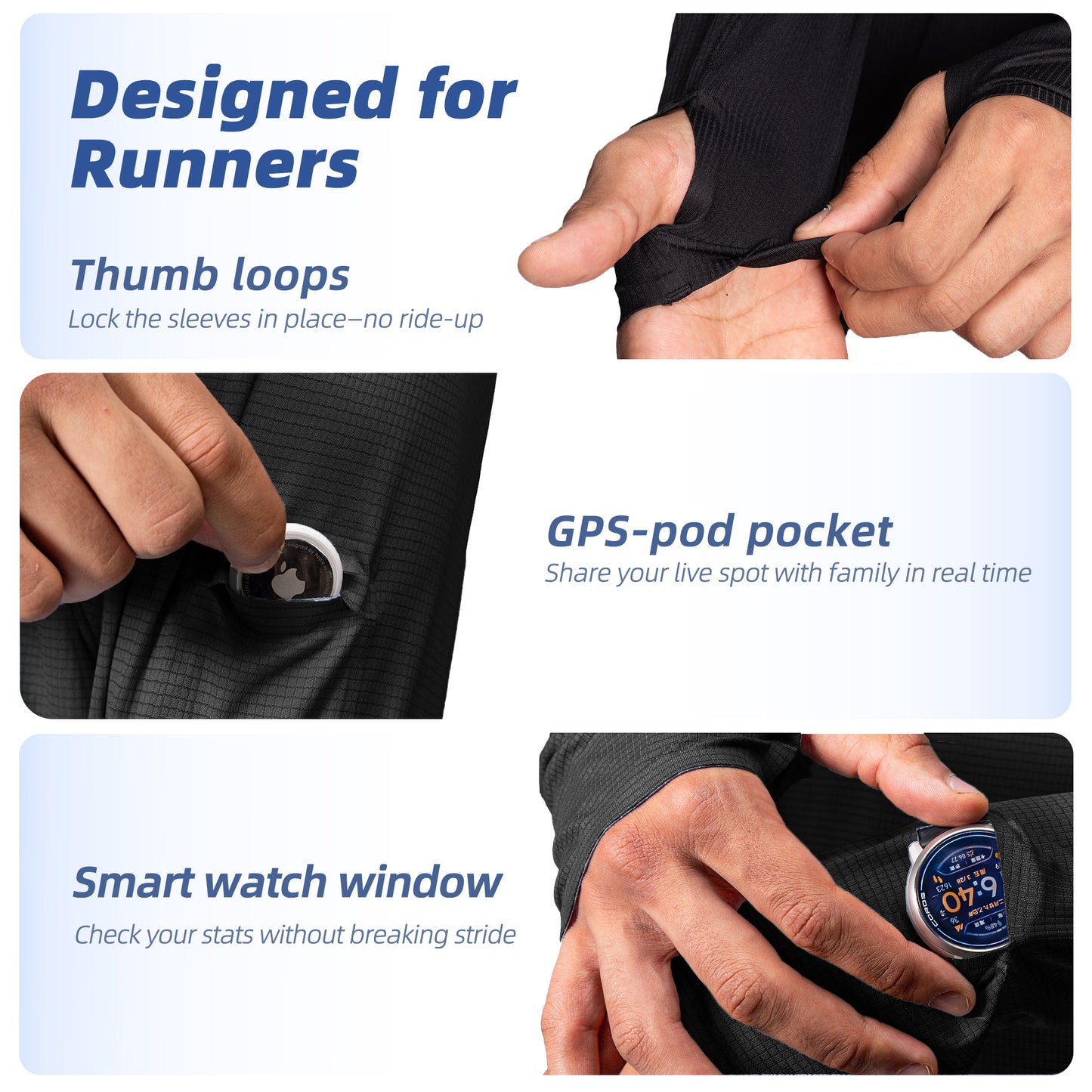 M's NOCTIS FLOW LONG SLEEVES-black