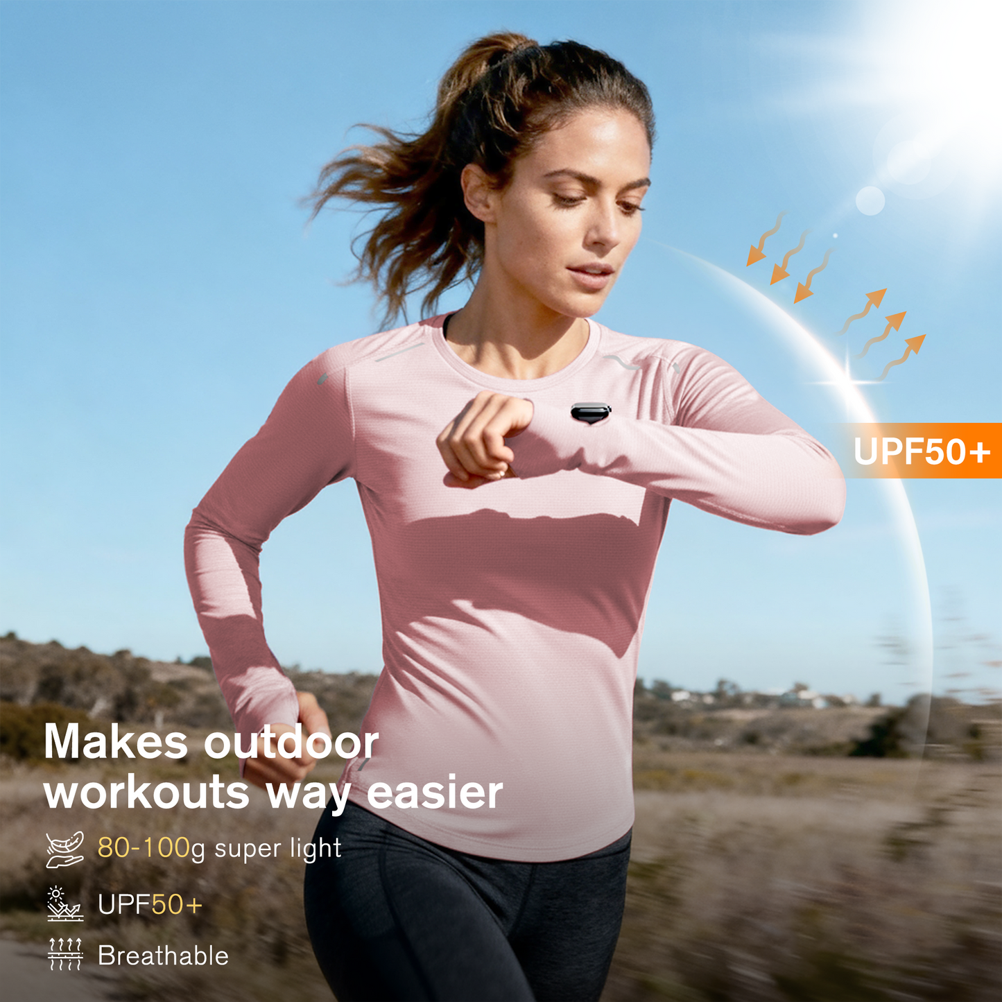 W's NOCTIS FLOW LONG SLEEVES-pink