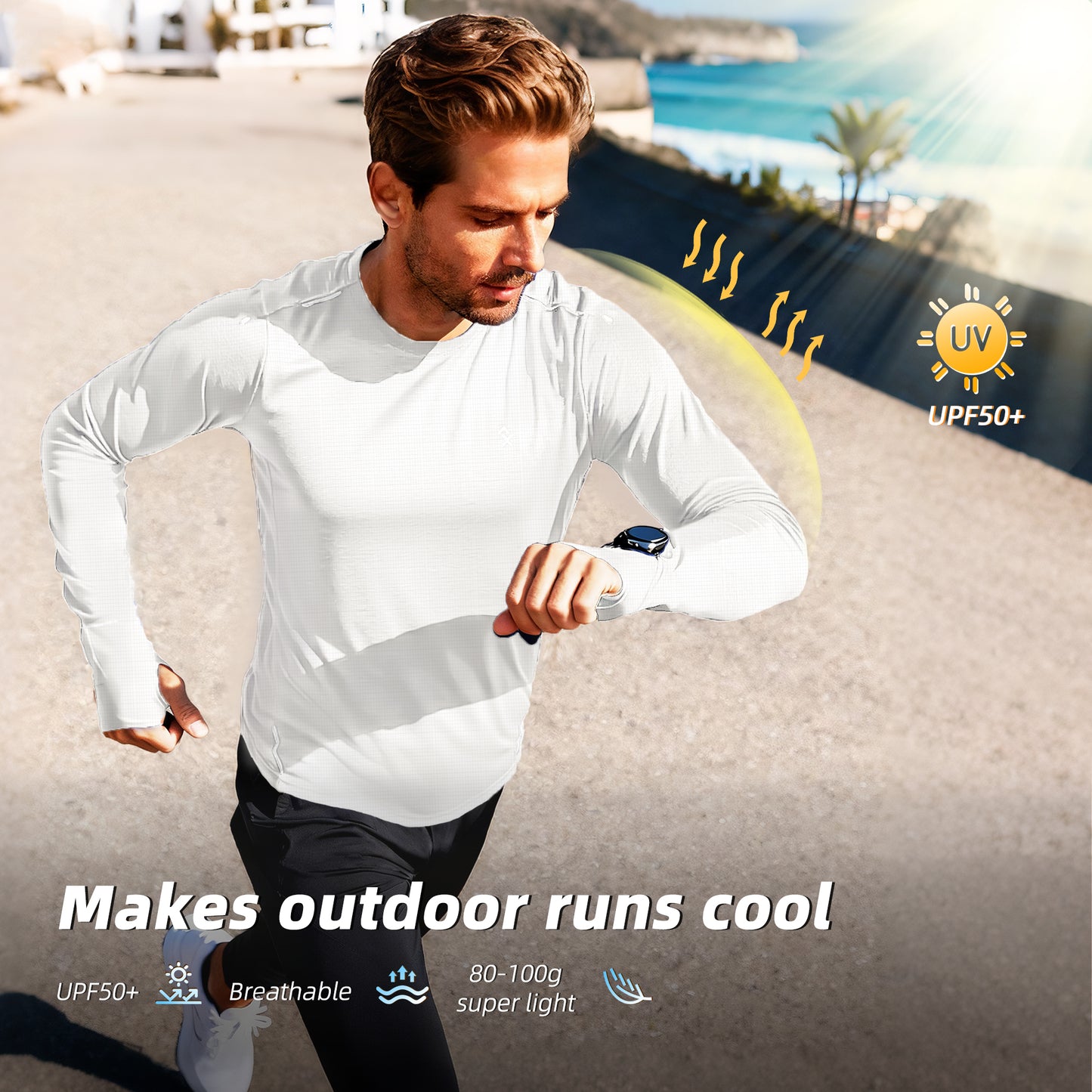 M's NOCTIS FLOW LONG SLEEVES-white