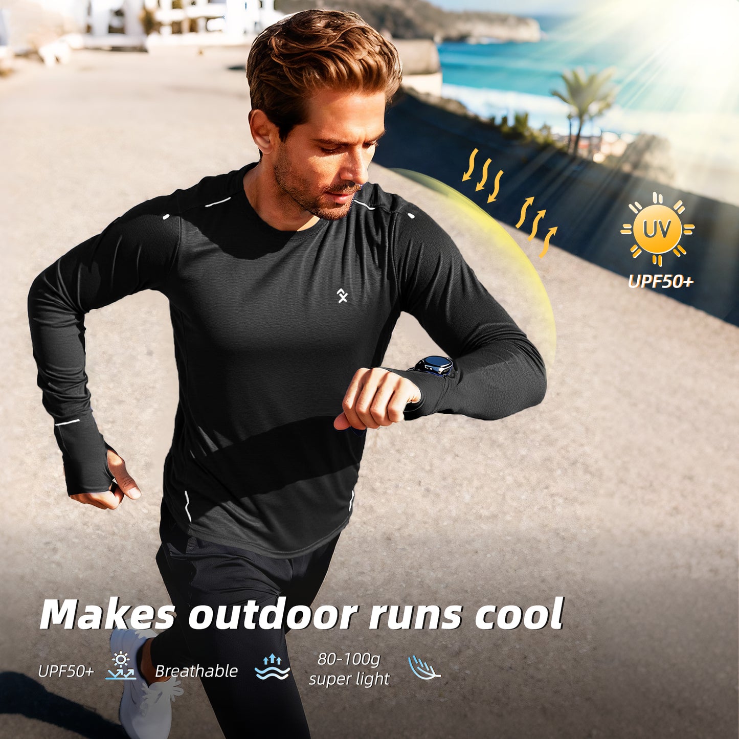 M's NOCTIS FLOW LONG SLEEVES-black